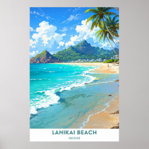  Lanikai Beach, Hawaii Poster