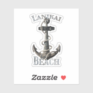Lanikai Beach Hawaii Vacation Nautical Anchor Sail