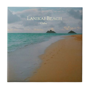 Lanikai Beach, Oahu, Hawaii Ceramic Tile