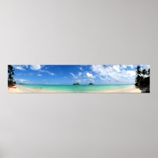 Lanikai panoramic poster