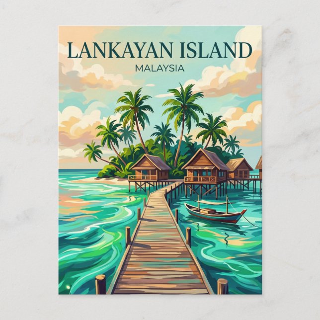 Lankayan Island Malaysia Postcard (Front)