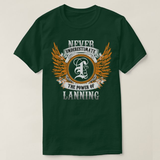Lanning Name Shirt Never Underestimate The Power O (Design Front)