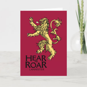 Lannister Sigil - Hear Me Roar Card