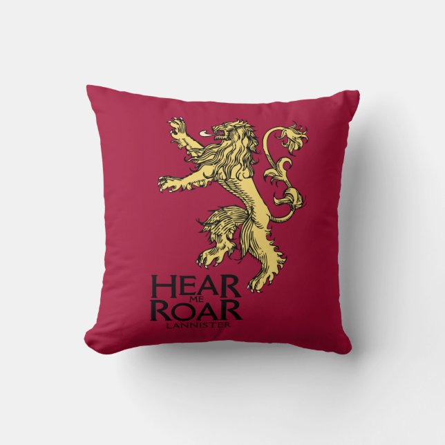 Lannister Sigil - Hear Me Roar Cushion (Front)