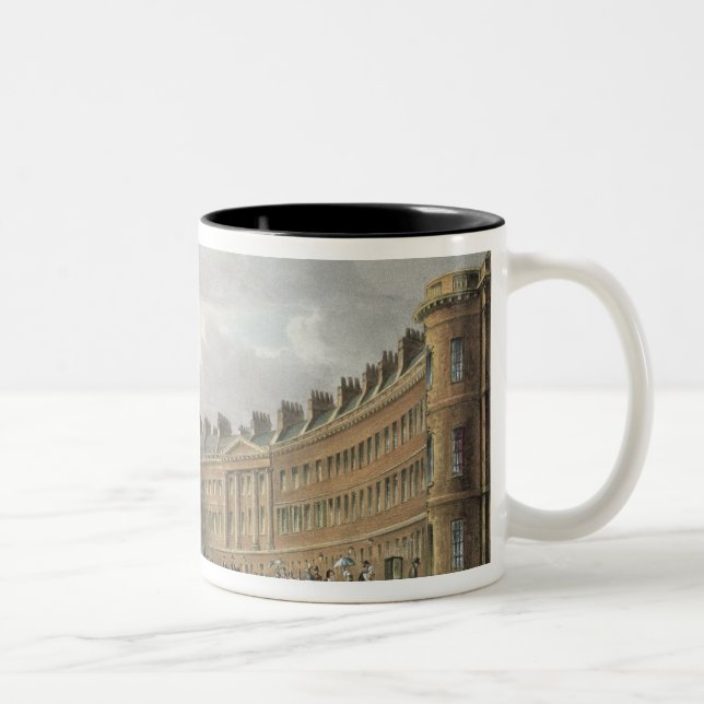 Lansdown Crescent, Bath, 1820 Two-Tone Coffee Mug (Right)