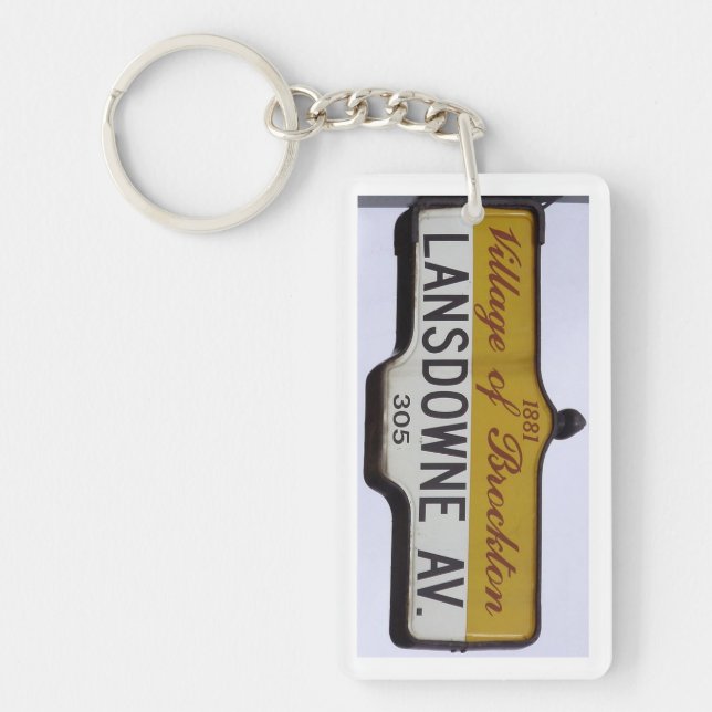 Lansdowne Avenue, Toronto Key Ring (Front)