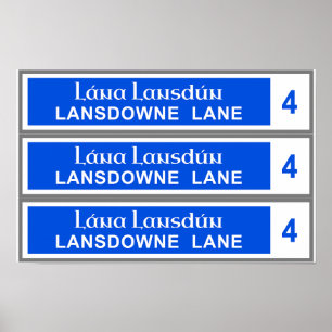 Lansdowne Lane Poster