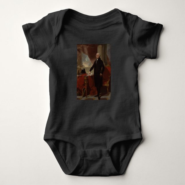Lansdowne Portrait: US President George Washington Baby Bodysuit (Front)