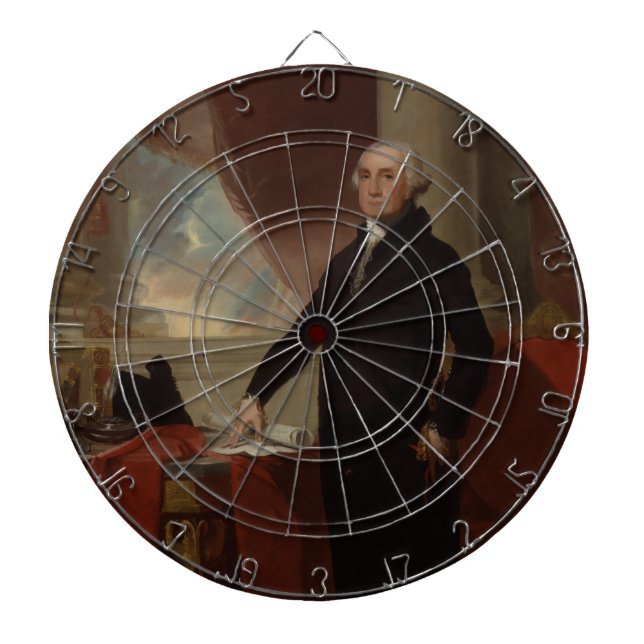 Lansdowne Portrait: US President George Washington Dartboard (Front)