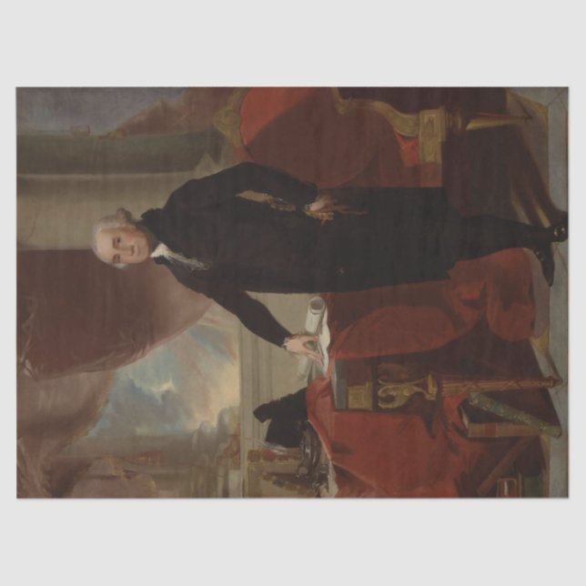 Lansdowne Portrait: US President George Washington Tissue Paper (Front)