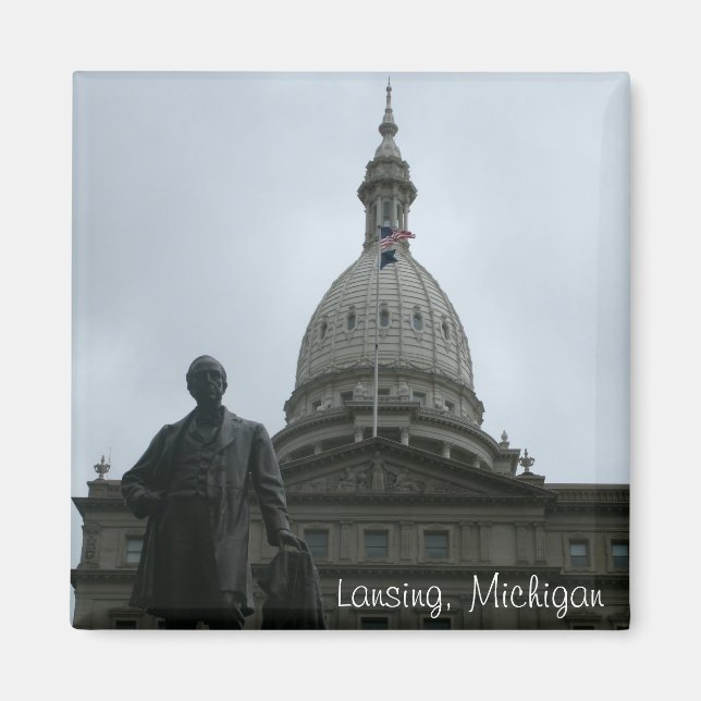 Lansing Capitol Building Magnet (Front)