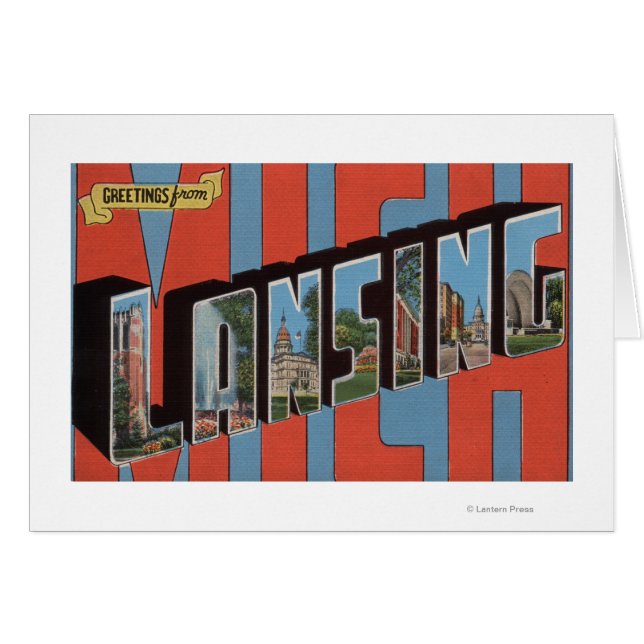 Lansing, Michigan - Large Letter Scenes 2 (Front Horizontal)