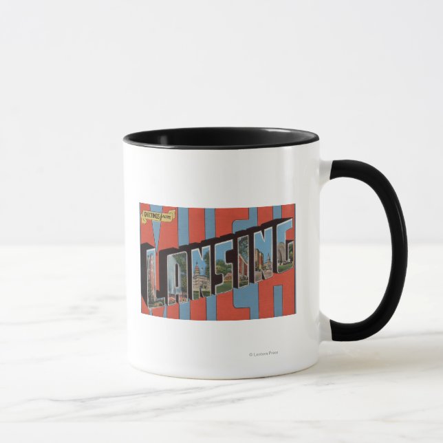 Lansing, Michigan - Large Letter Scenes 2 Mug (Right)