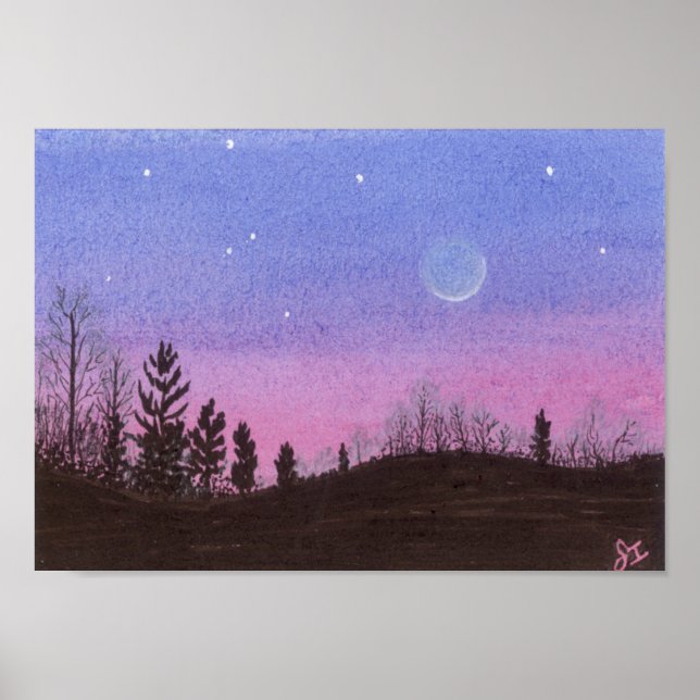 Lansing Moon & Stars Poster (Front)