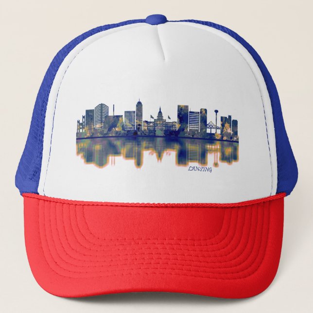 Lansing Skyline Trucker Hat (Front)
