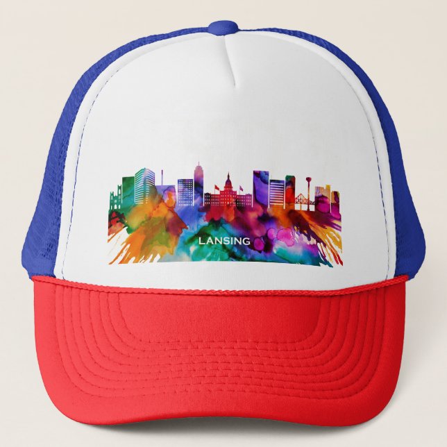 Lansing Skyline Trucker Hat (Front)