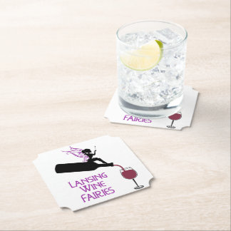 Lansing Wine Fairies Paper Coaster