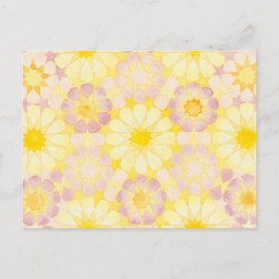 'Lantana' Islamic geometry postcard