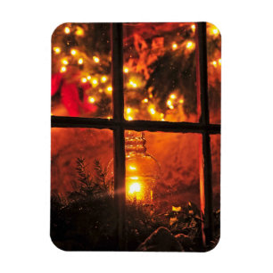 Lantern at Night Magnet