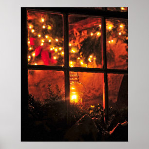 Lantern at Night Poster