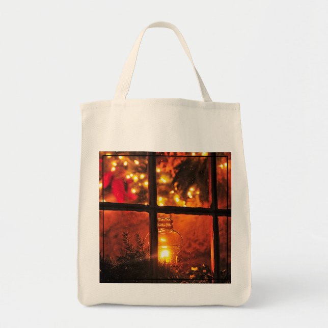Lantern at Night Tote Bag (Front)