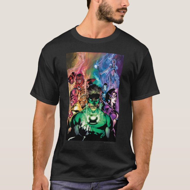 Lantern Corps Group with Colours T-Shirt (Front)
