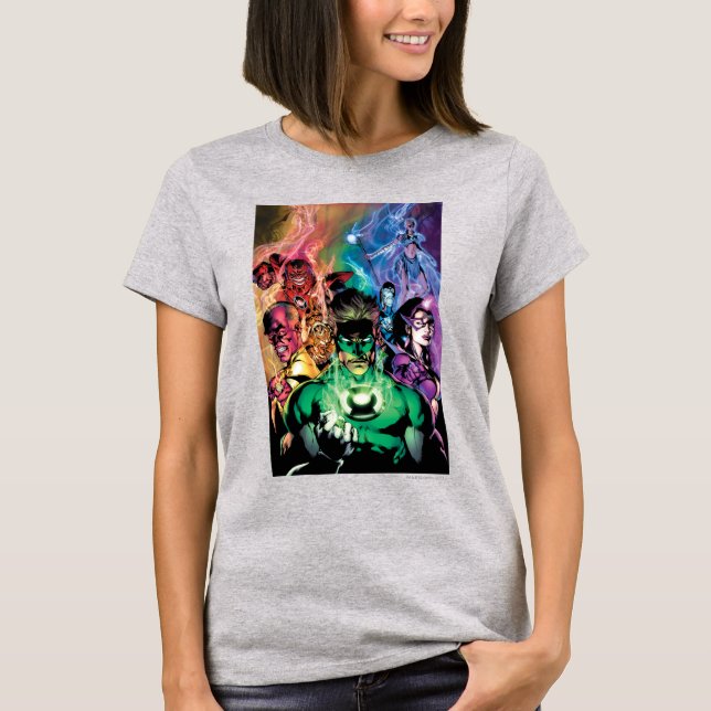 Lantern Corps Group with Colours T-Shirt (Front)