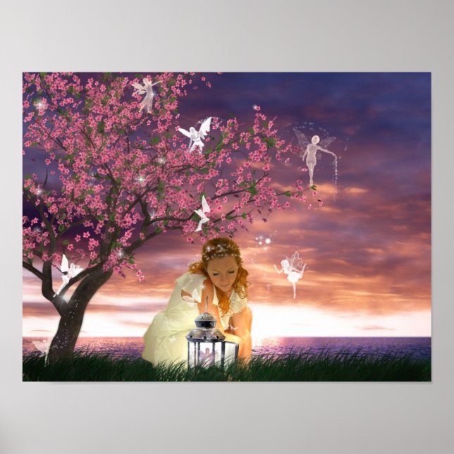 Lantern Fairies Poster Print (Front)