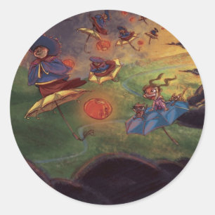 Lantern Ladies Classic Round Sticker