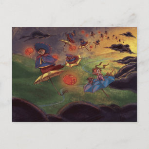 Lantern Ladies Postcard