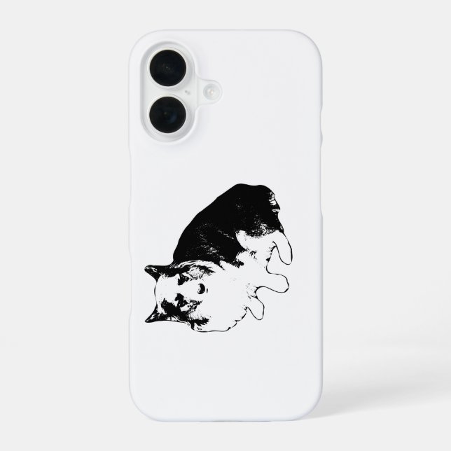Lantern-Light Corgi Guard iPhone 16 Case (Back)