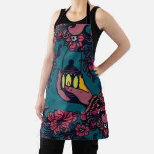 Lantern of Light – Retro Ornamental Glow Apron