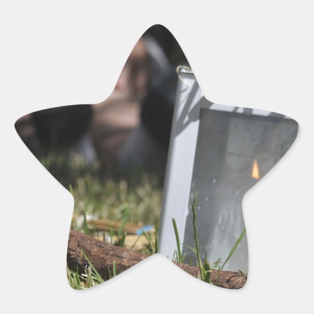 Lantern of light star sticker (Front)