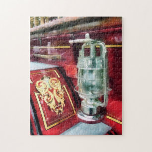 Lantern on Old Fire Truck Jigsaw Puzzle