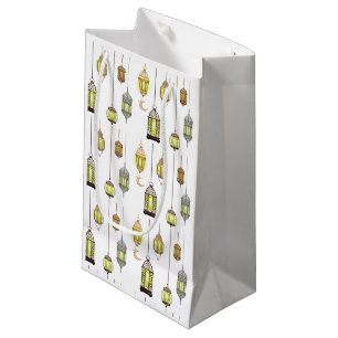 Lantern Ramadan Mubarak Oriental Islam Celebration Small Gift Bag