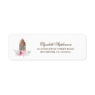 Lantern Return Address Label
