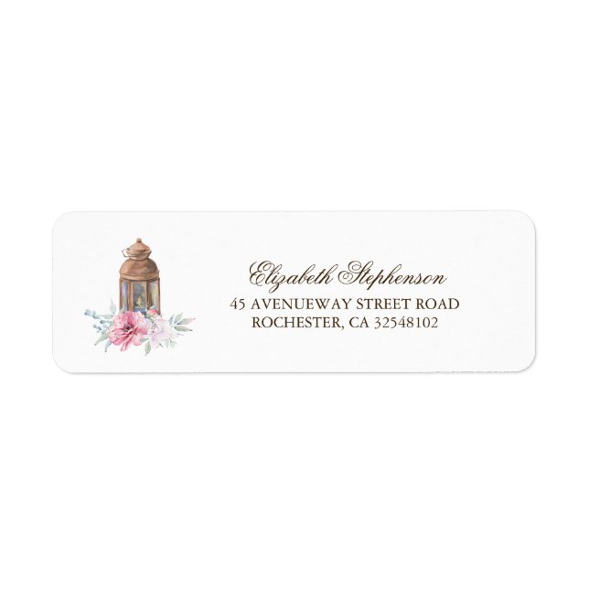 Lantern Return Address Label (Front)