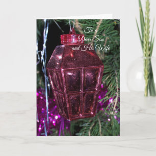 Lantern Son and Daughter-in-Law Christmas Holiday Card