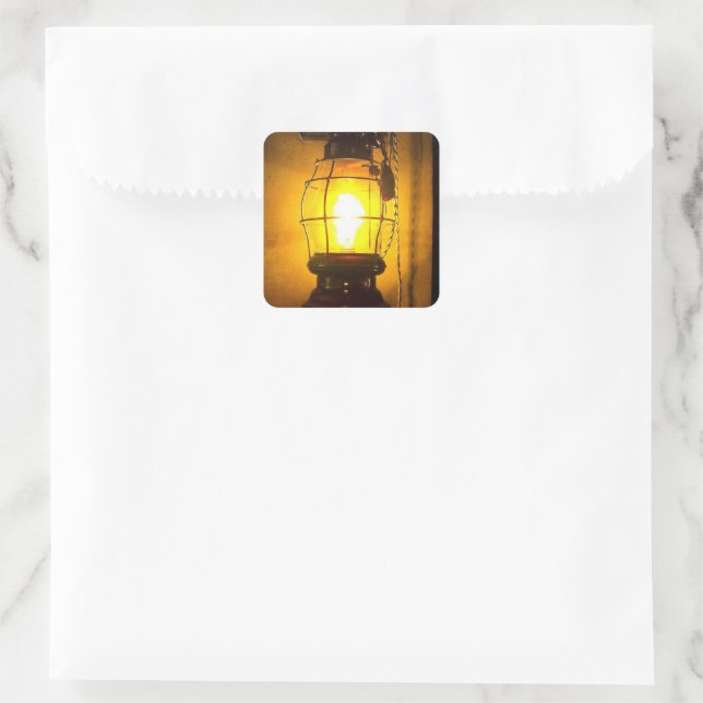 Lantern Square Sticker (Bag)