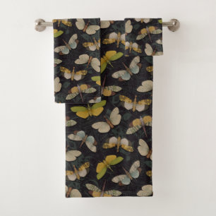 Lanternflies - Pyrops Candelaria & Planthoppers Bath Towel Set