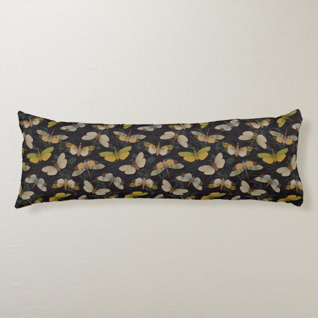 Lanternflies - Pyrops Candelaria & Planthoppers Body Cushion (Front)