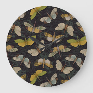 Lanternflies - Pyrops Candelaria & Planthoppers Large Clock