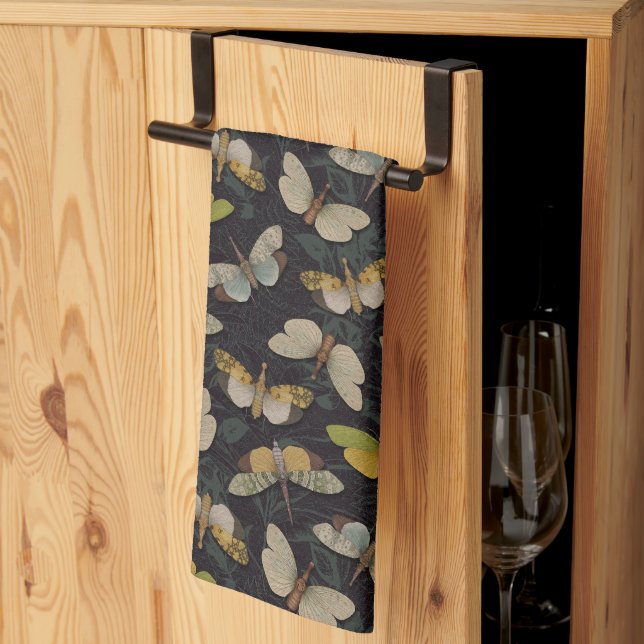 Lanternflies - Pyrops Candelaria & Planthoppers Tea Towel (Thirds Fold)