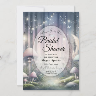  Lanternlight Dream Enchanted Forest Bridal Shower Invitation