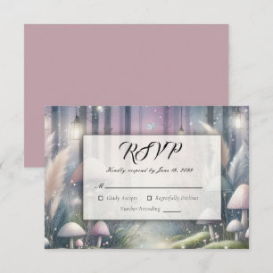 Lanternlight Dreams Enchanted Forest RSVP Card