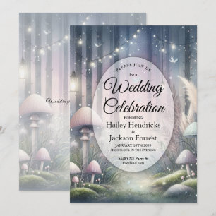 Lanternlight Dreams Enchanted Forest Wedding Invitation