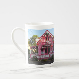 Lanterns and Pink Gingerbread - Martha's Vineyard Bone China Mug