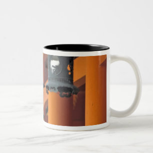 Lanterns hanging from the Heian-jingu Shrine, Two-Tone Coffee Mug