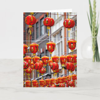 Lanterns in Chinatown, London Greeting Card