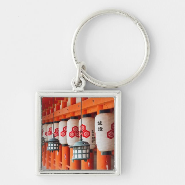 Lanterns inside Itsukushima Shrine Key Ring (Front)